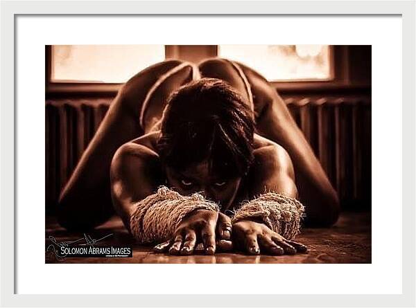 Bound Figure in Dim Light - Framed Print