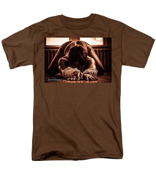 Bound Figure in Dim Light - Men's T-Shirt  (Regular Fit)