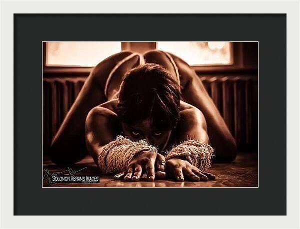Bound Figure in Dim Light - Framed Print