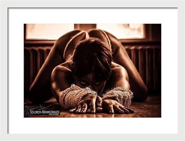 Bound Figure in Dim Light - Framed Print