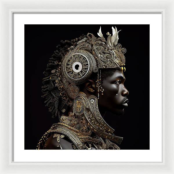 Afro Futuristic Zodiac- Cancer - Framed Print