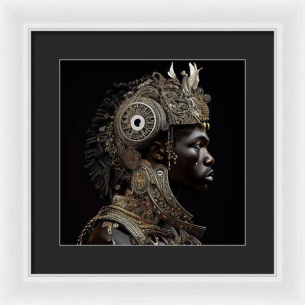 Afro Futuristic Zodiac- Cancer - Framed Print