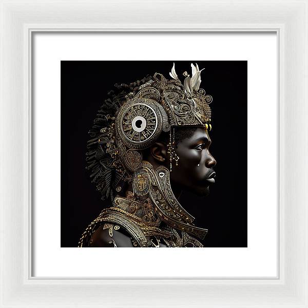 Afro Futuristic Zodiac- Cancer - Framed Print