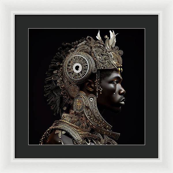 Afro Futuristic Zodiac- Cancer - Framed Print