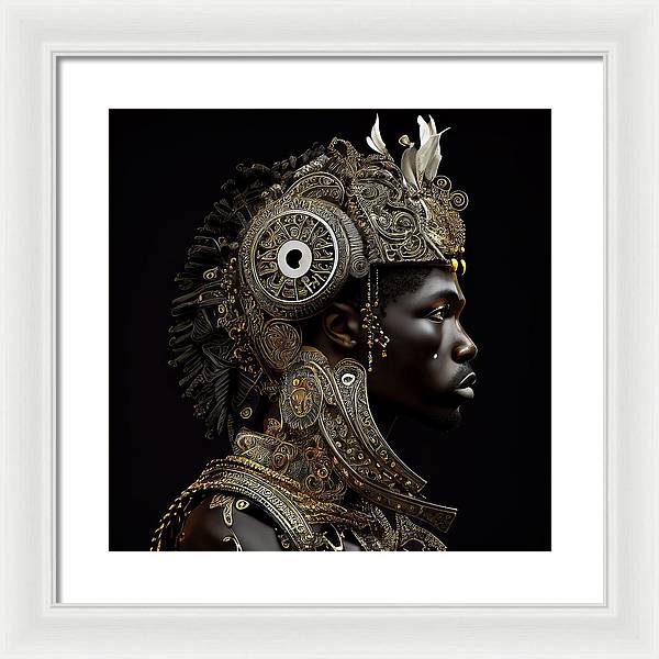 Afro Futuristic Zodiac- Cancer - Framed Print