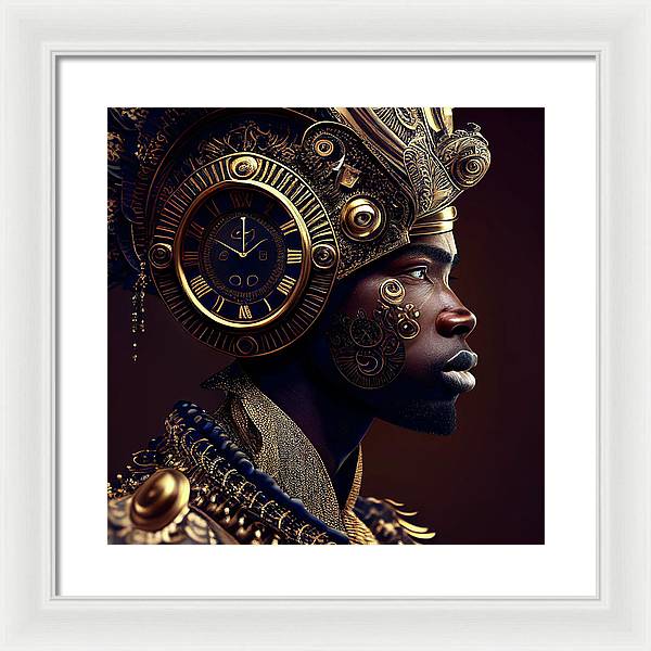 Afro Futuristic Zodiac-Pisces  - Framed Print