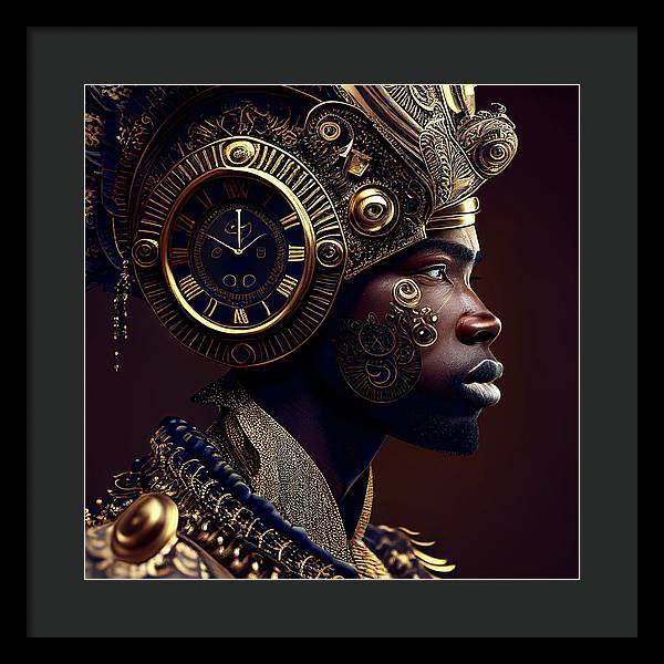 Afro Futuristic Zodiac-Pisces  - Framed Print