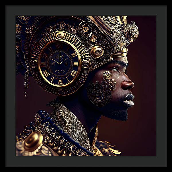 Afro Futuristic Zodiac-Pisces  - Framed Print