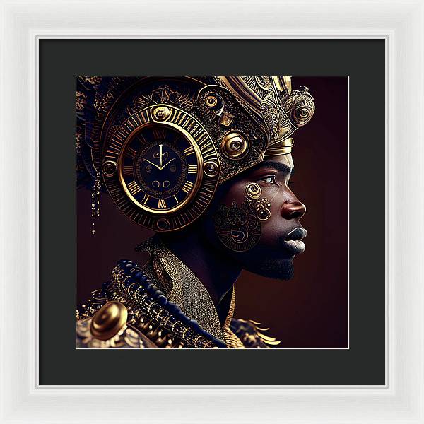 Afro Futuristic Zodiac-Pisces  - Framed Print