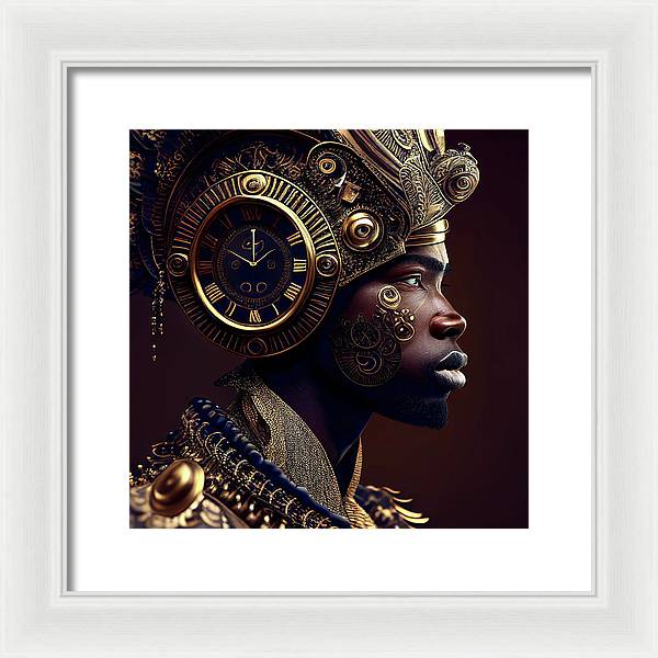 Afro Futuristic Zodiac-Pisces  - Framed Print