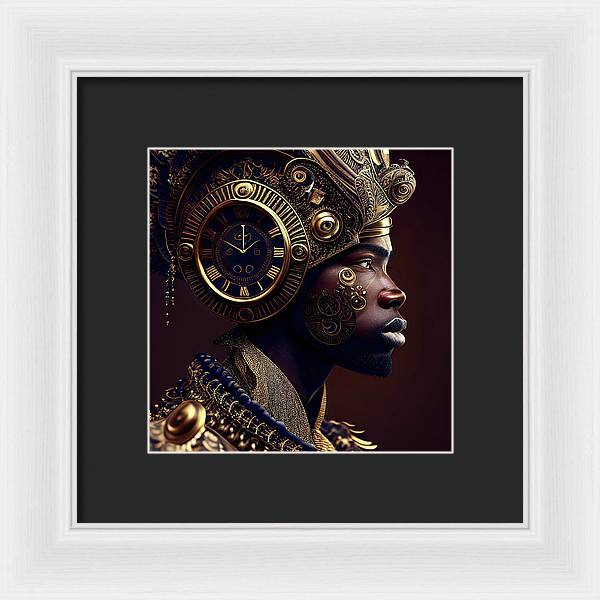 Afro Futuristic Zodiac-Pisces  - Framed Print