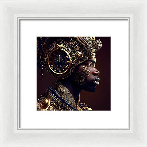 Afro Futuristic Zodiac-Pisces  - Framed Print