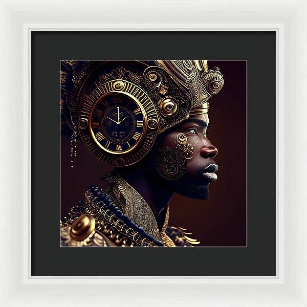 Afro Futuristic Zodiac-Pisces  - Framed Print