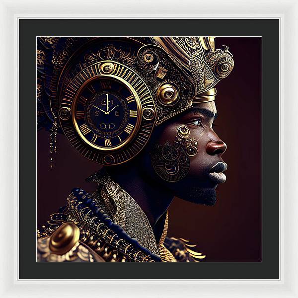 Afro Futuristic Zodiac-Pisces  - Framed Print