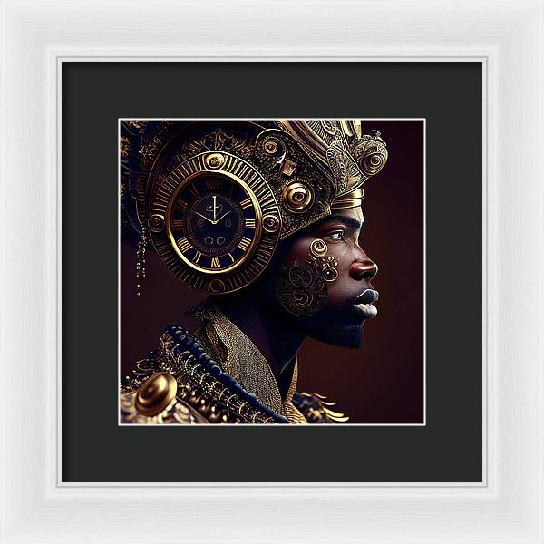 Afro Futuristic Zodiac-Pisces  - Framed Print