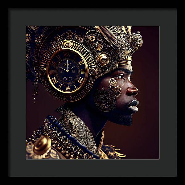 Afro Futuristic Zodiac-Pisces  - Framed Print