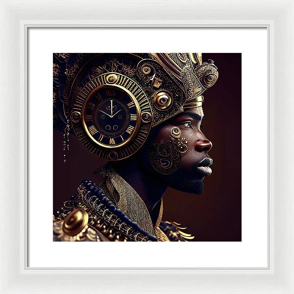 Afro Futuristic Zodiac-Pisces  - Framed Print