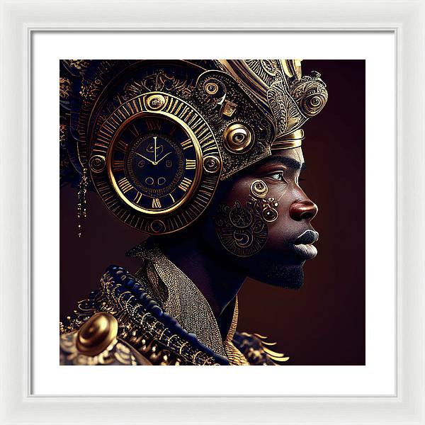 Afro Futuristic Zodiac-Pisces  - Framed Print