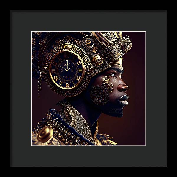 Afro Futuristic Zodiac-Pisces  - Framed Print