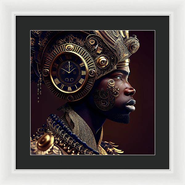 Afro Futuristic Zodiac-Pisces  - Framed Print