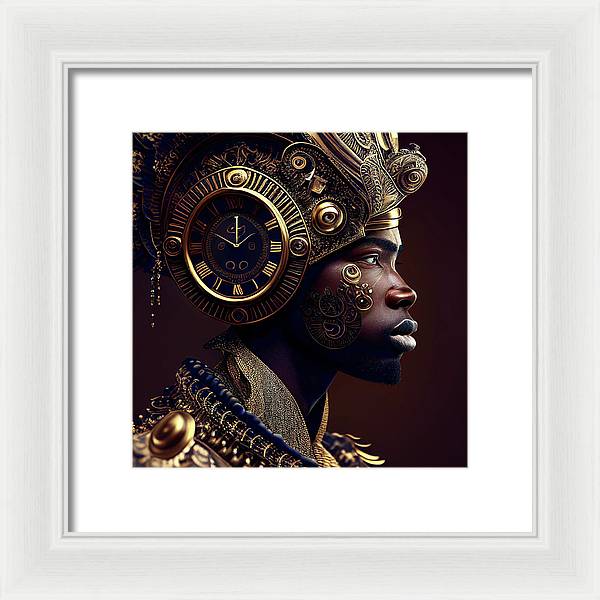 Afro Futuristic Zodiac-Pisces  - Framed Print