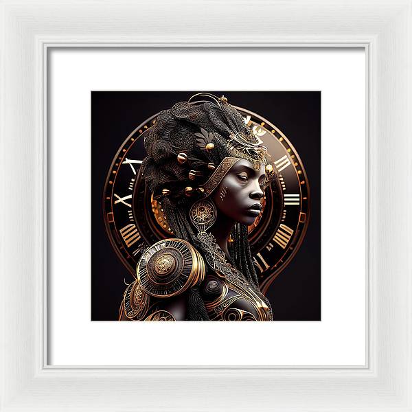 Afro Fututuristic Zodiac-Virgo - Framed Print