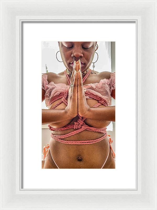 Pretty Pink Prayer - Framed Print